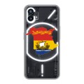 Полупрозрачный дизайнерский пластиковый чехол для Nothing Phone (1) флаг Испании