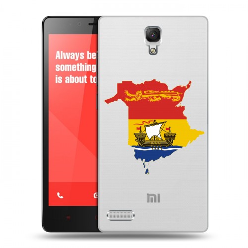 Полупрозрачный дизайнерский пластиковый чехол для Xiaomi RedMi Note флаг Испании