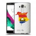 Полупрозрачный дизайнерский силиконовый чехол для LG G4 флаг Испании