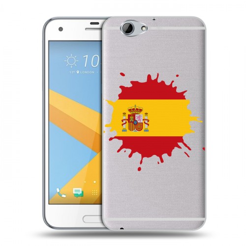 Полупрозрачный дизайнерский пластиковый чехол для HTC One A9S флаг Испании