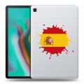 Полупрозрачный дизайнерский силиконовый чехол для Samsung Galaxy Tab S5e флаг Испании