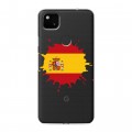 Полупрозрачный дизайнерский пластиковый чехол для Google Pixel 4a флаг Испании