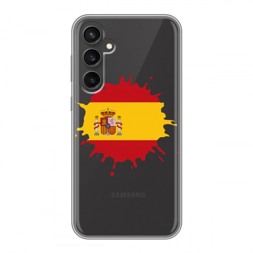 Полупрозрачный дизайнерский силиконовый чехол для Samsung Galaxy S23 FE флаг Испании