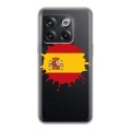 Полупрозрачный дизайнерский силиконовый чехол для OnePlus 10T флаг Испании