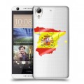 Полупрозрачный дизайнерский силиконовый чехол для HTC Desire 626 флаг Испании