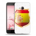 Полупрозрачный дизайнерский силиконовый чехол для HTC U Play флаг Испании