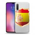 Полупрозрачный дизайнерский силиконовый с усиленными углами чехол для Xiaomi Mi9 флаг Испании