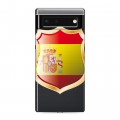 Полупрозрачный дизайнерский силиконовый чехол для Google Pixel 6 флаг Испании