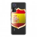Полупрозрачный дизайнерский пластиковый чехол для TCL 30 флаг Испании