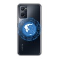 Полупрозрачный дизайнерский пластиковый чехол для Realme 9i флаг греции