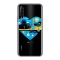 Полупрозрачный дизайнерский пластиковый чехол для Huawei Y9s флаг греции