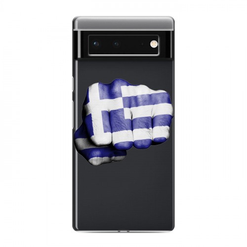 Полупрозрачный дизайнерский силиконовый чехол для Google Pixel 6 флаг греции