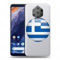 Полупрозрачный дизайнерский силиконовый чехол для Nokia 9 PureView флаг греции