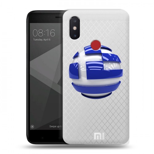 Полупрозрачный дизайнерский силиконовый чехол для Xiaomi Mi8 SE флаг греции