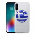 Полупрозрачный дизайнерский силиконовый чехол для Meizu 16T флаг греции