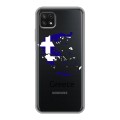 Полупрозрачный дизайнерский силиконовый чехол для Samsung Galaxy A22s 5G флаг греции
