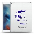 Полупрозрачный дизайнерский пластиковый чехол для Ipad Pro флаг греции