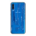 Полупрозрачный дизайнерский пластиковый чехол для Samsung Galaxy A50 флаг греции