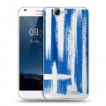Полупрозрачный дизайнерский силиконовый чехол для Huawei Ascend G7 флаг греции