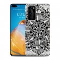 Дизайнерский силиконовый с усиленными углами чехол для Huawei P40 Астральные карты