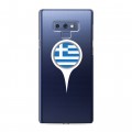 Полупрозрачный дизайнерский силиконовый чехол для Samsung Galaxy Note 9 флаг греции