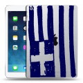 Полупрозрачный дизайнерский пластиковый чехол для Ipad (2017) флаг греции