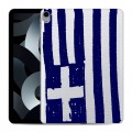Полупрозрачный дизайнерский силиконовый с усиленными углами чехол для Ipad 10.9 (2022) флаг греции