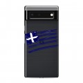Полупрозрачный дизайнерский силиконовый с усиленными углами чехол для Google Pixel 6 флаг греции