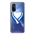 Полупрозрачный дизайнерский пластиковый чехол для Huawei Nova Y70 флаг греции