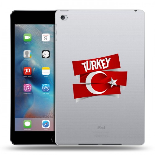 Полупрозрачный дизайнерский пластиковый чехол для Ipad Mini 4 Флаг Турции