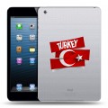 Полупрозрачный дизайнерский силиконовый чехол для Ipad Mini Флаг Турции