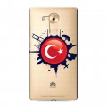 Полупрозрачный дизайнерский силиконовый чехол для Huawei Mate 8 Флаг Турции
