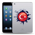 Полупрозрачный дизайнерский пластиковый чехол для Ipad Mini Флаг Турции