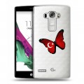Полупрозрачный дизайнерский пластиковый чехол для LG G4 S Флаг Турции