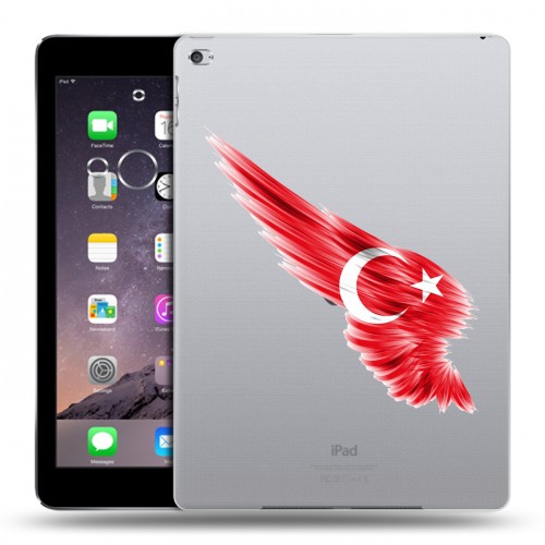 Полупрозрачный дизайнерский пластиковый чехол для Ipad Air 2 Флаг Турции
