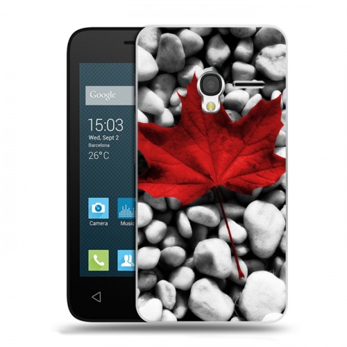 Дизайнерский пластиковый чехол для Alcatel One Touch Pixi 3 (4.5) флаг Канады