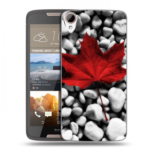 Дизайнерский силиконовый чехол для HTC Desire 828 флаг Канады
