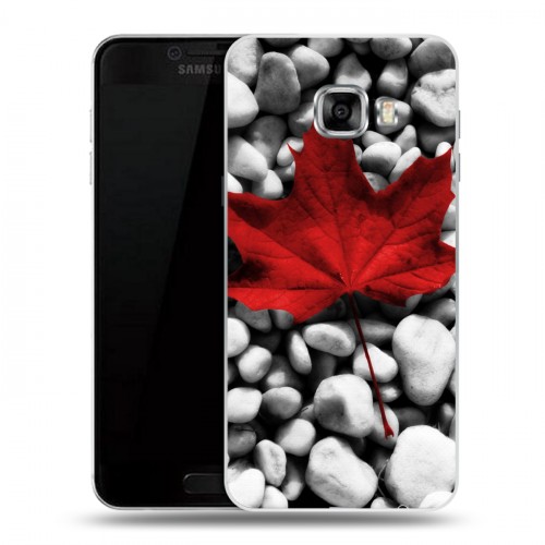 Дизайнерский пластиковый чехол для Samsung Galaxy C5 флаг Канады
