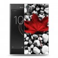 Дизайнерский пластиковый чехол для Sony Xperia XZs флаг Канады