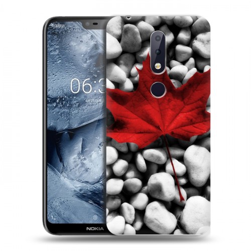 Дизайнерский пластиковый чехол для Nokia 6.1 Plus флаг Канады