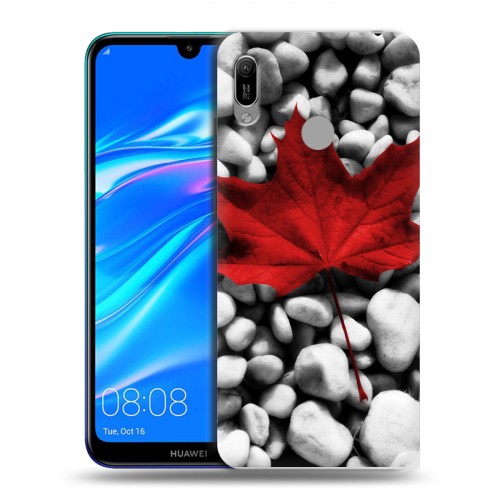 Дизайнерский пластиковый чехол для Huawei Y6 (2019) флаг Канады