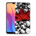 Дизайнерский силиконовый с усиленными углами чехол для Xiaomi RedMi 8A флаг Канады