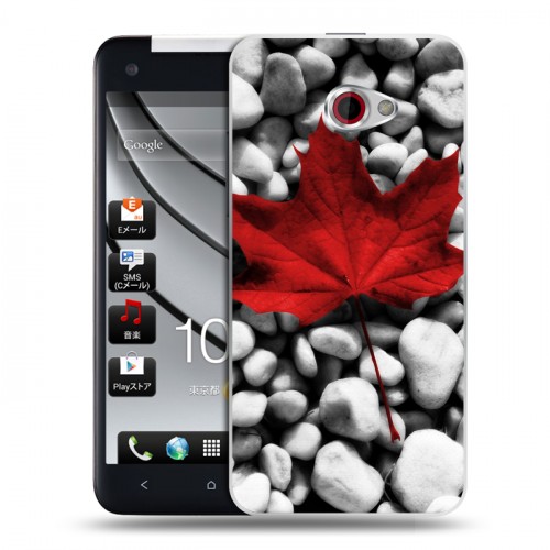 Дизайнерский пластиковый чехол для HTC Butterfly S флаг Канады
