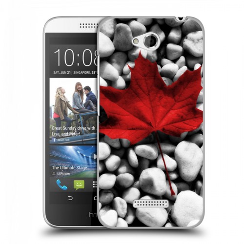 Дизайнерский пластиковый чехол для HTC Desire 616 флаг Канады