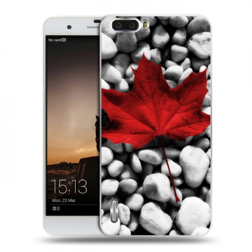 Дизайнерский пластиковый чехол для Huawei Honor 6 Plus флаг Канады