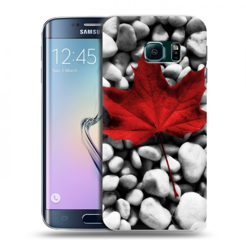 Дизайнерский пластиковый чехол для Samsung Galaxy S6 Edge флаг Канады