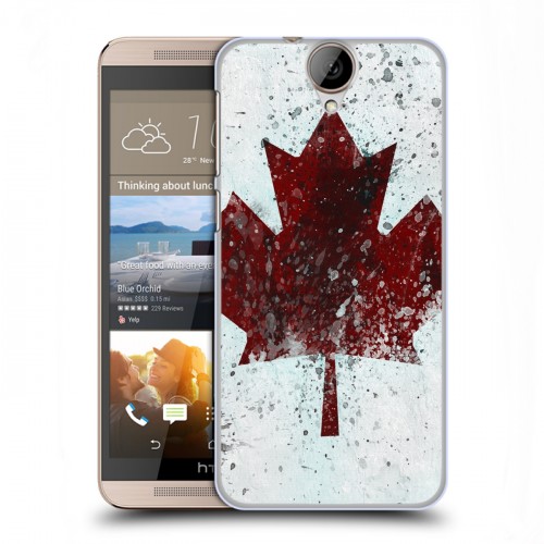 Дизайнерский пластиковый чехол для HTC One E9+ флаг Канады