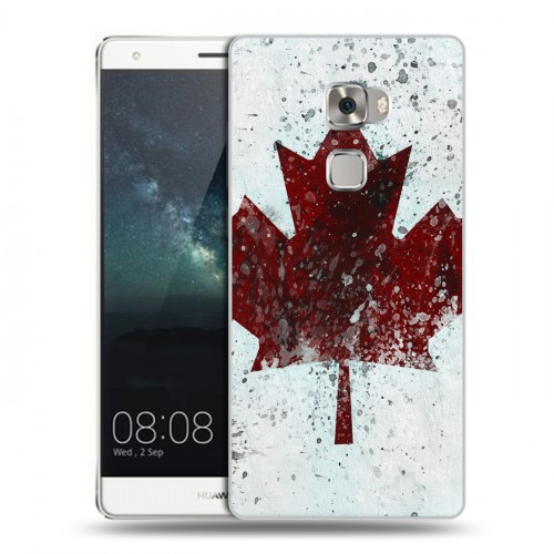 Дизайнерский пластиковый чехол для Huawei Mate S флаг Канады