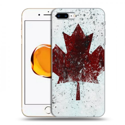 Дизайнерский силиконовый чехол для Iphone 7 Plus / 8 Plus флаг Канады