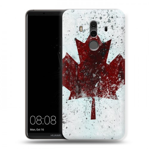 Дизайнерский пластиковый чехол для Huawei Mate 10 Pro флаг Канады
